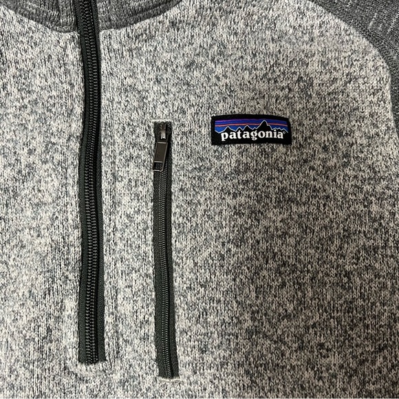 Patagonia Women’s XS Gray Better Sweater Fleece Quarter Zip Two Tone - Picture 3 of 6